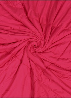 Status Contract Reversible Solid Comforter Double Bed Blanket for Winter//Double/GSM- 220, Pink-Violet, 220 X 240 Cm  - Image 5