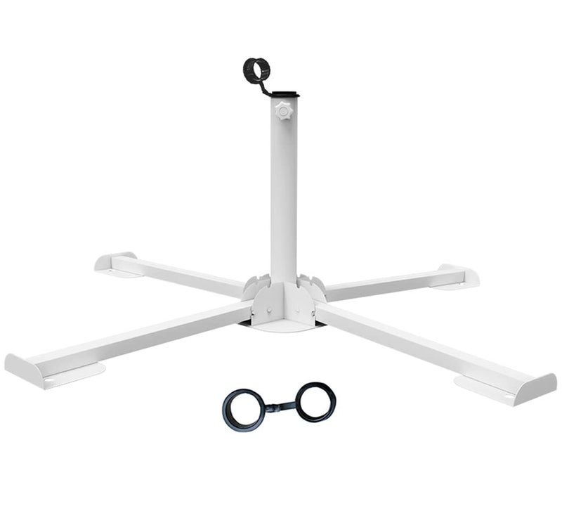 MILIMOLI Foldable Portable Beach Umbrella Stand-Portable Patio Umbrella Base Holder,Outdoor Sunshade Anchor Size PLUS Thickened,Rust Free Tempered Iron Umbrella Stand for Courtyard,Swimming Pool,Beach,Grass - Image 1