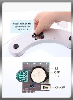 DBLEW Smart Circle Shape Transparent Tempered Glass Digital Bathroom Body Weighing Measurements High Precision Weighing Scale 180 KG Capacity  - Image 5