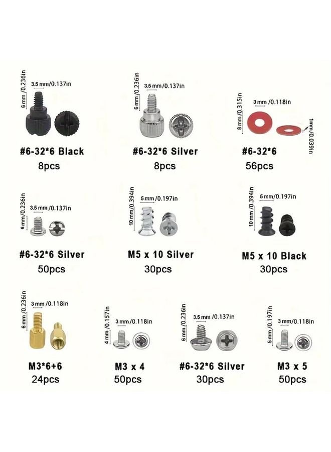 368pcs Computer Screws Kit Complete PC Assembly And Maintenance Repair Set - Image 3