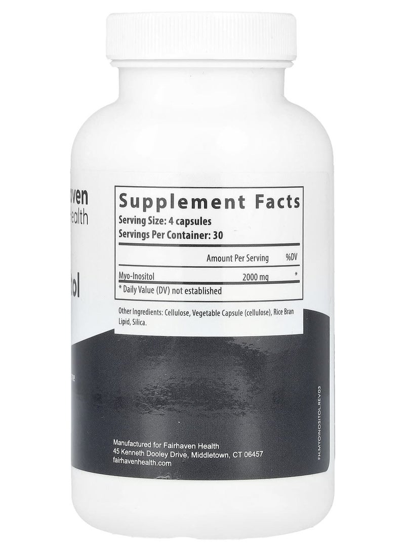 fairhaven health Myo-Inositol Dietary Supplement-120 Capsules  - Image 3