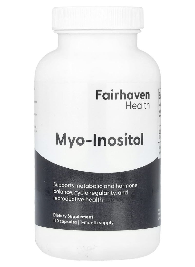 fairhaven health Myo-Inositol Dietary Supplement-120 Capsules  - Image 2