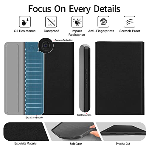 JUQITECH Backlit Keyboard Case for Samsung Galaxy Tab A8 10.5 2022, Smart Soft Case with Bluetooth Detachable Wireless Keyboard for Tab A8 10.5inch SM-X200/X205/X207 Tablet Portective Cover, Black - Image 5