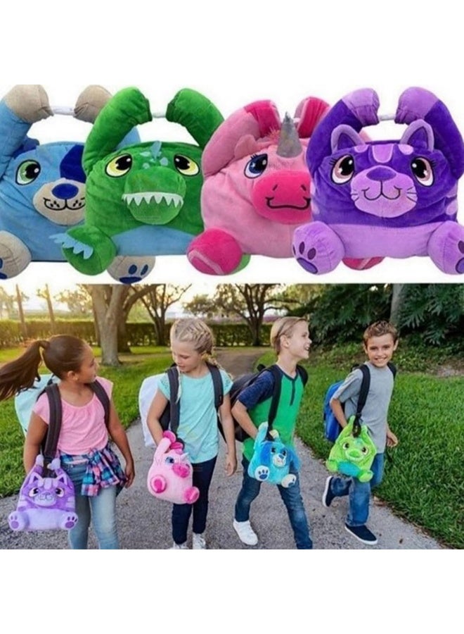 Kids Lunch Box Bag with Cute and Fun Shapes – Insulated Food Carry Bag to Keep Meals Hot or Cold, Lightweight, Washable, Ideal for School, Nursery, Travel, Picnic and Daily Use - Image 4