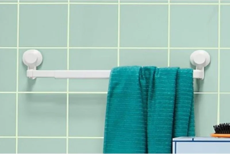 Ikea Tisken Suction Cup Extendable Towel Hanger