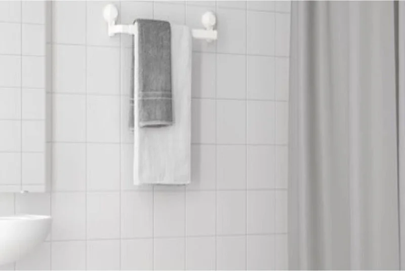 Ikea Tisken Suction Cup Extendable Towel Hanger