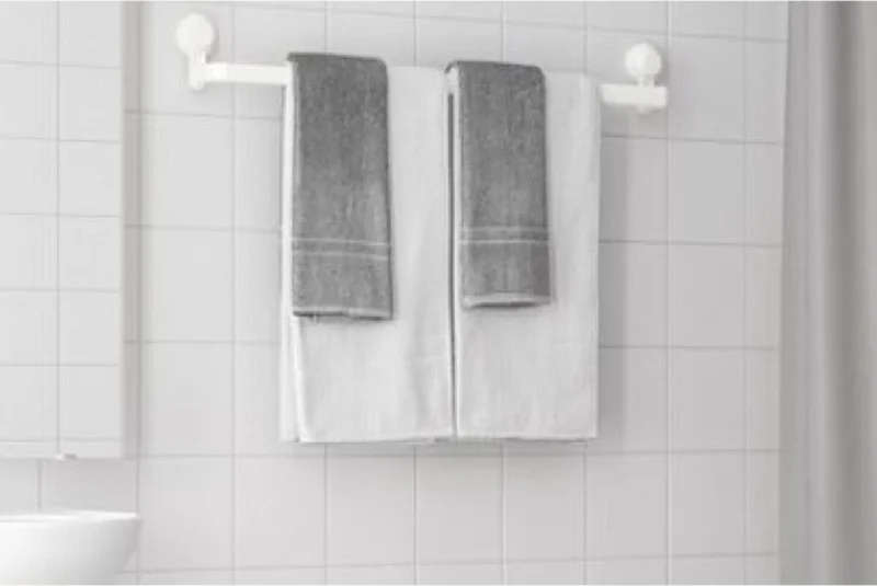 Ikea Tisken Suction Cup Extendable Towel Hanger