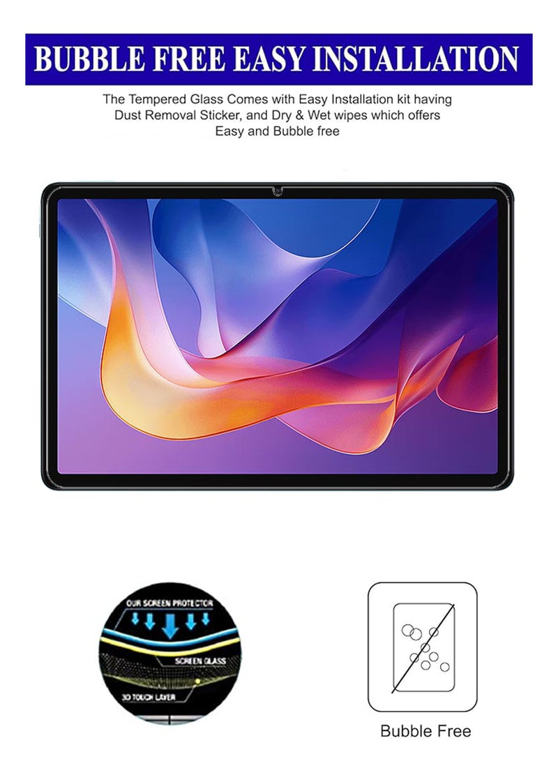 Xiaomi Redmi Pad 2 11 Inches Tempered Glass Screen Protector – High Transparency, Delicate Touch, Anti-Explosion, Smooth Arc Edges, Easy Installation - Image 2