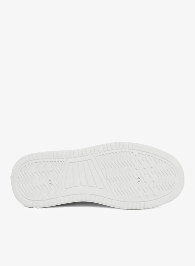 Styli  Styli White Platform Lace-Up Sneakers for Men | Best Price UAE