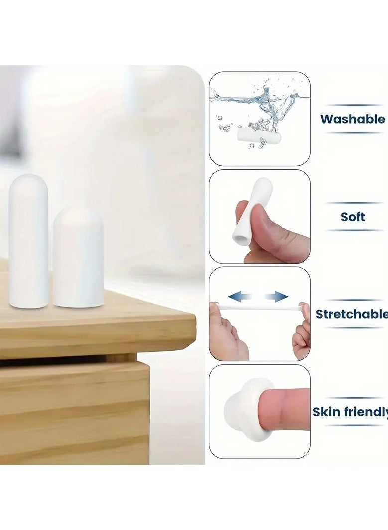 يوكانبي 10 قطع من واقيات الأصابع المرطبة لحماية الكالو والأظافر - أغطية رعاية بيضاء ناعمة وقابلة للتنفس لليدين والقدمين - Image 4