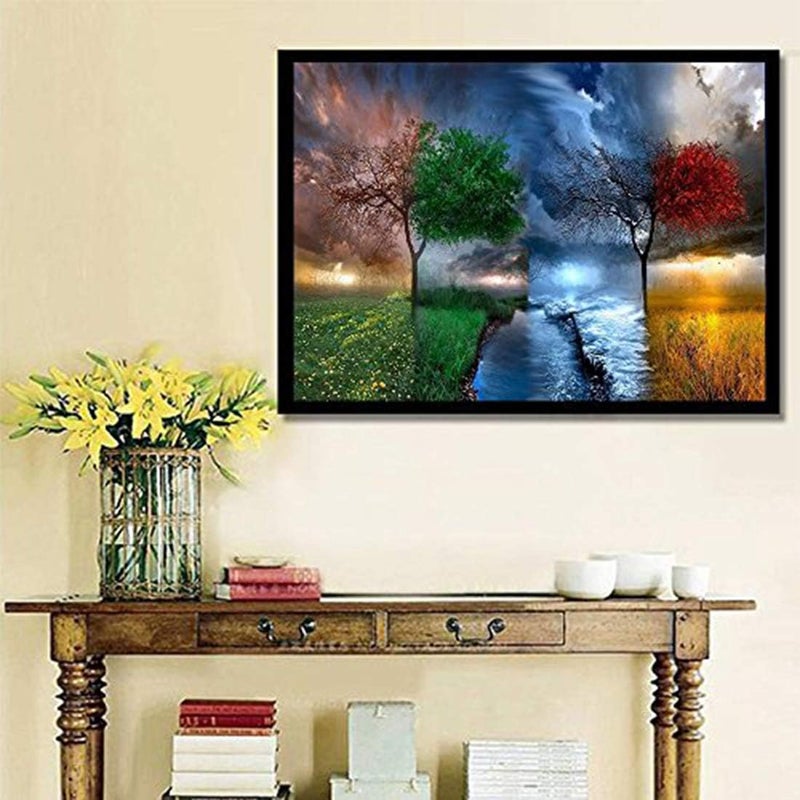 Diamond Painting by Number Kits 5D Diamond Painting Full Drill Embroidery Rhinestone Arts Craft Canvas for Home Wall Decor - Image 2