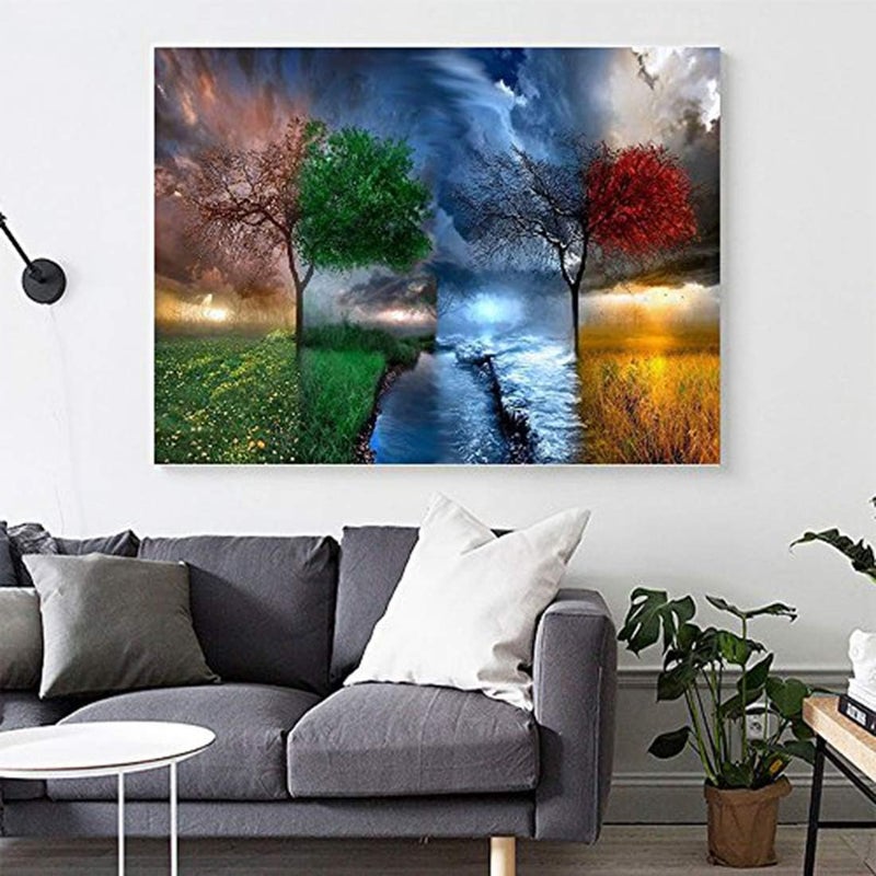 Diamond Painting by Number Kits 5D Diamond Painting Full Drill Embroidery Rhinestone Arts Craft Canvas for Home Wall Decor - Image 3