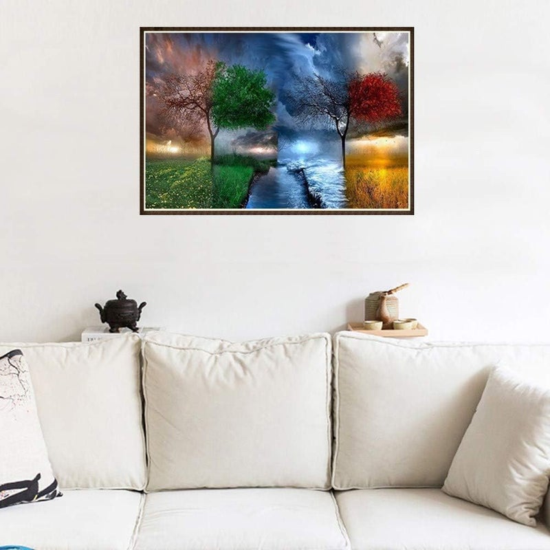 Diamond Painting by Number Kits 5D Diamond Painting Full Drill Embroidery Rhinestone Arts Craft Canvas for Home Wall Decor - Image 4