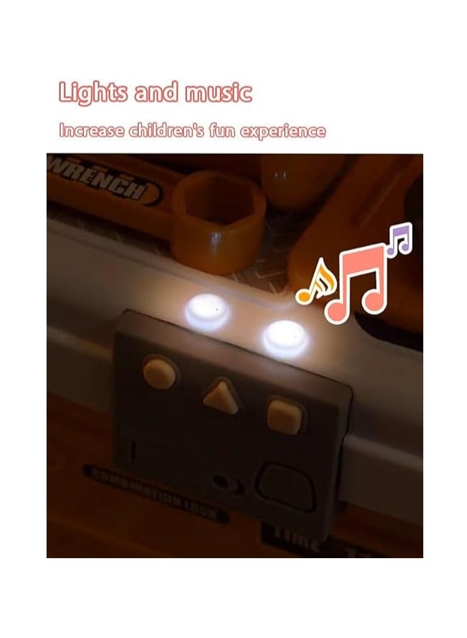 Kids Tool Bench Toy ,Dinosaur Equinment Set, Kids Workbenchwith Realistic Lights and Music,Pretend Play Toys,Realistic Multifunctional Toddler Tool Bench,Tool Bench Set Children's Toy Play Workbench for 3 4 5 6 Boys and Girls - Image 3