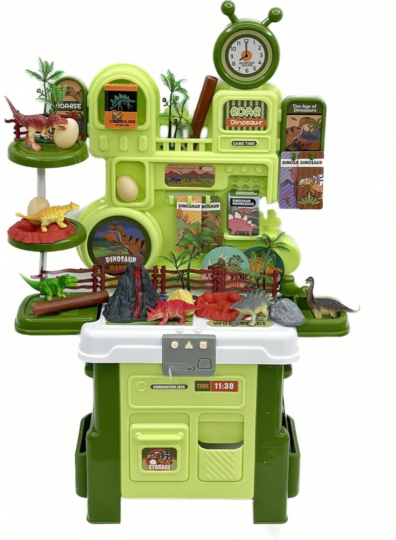 Kids Tool Bench Toy ,Dinosaur Equinment Set, Kids Workbenchwith Realistic Lights and Music,Pretend Play Toys,Realistic Multifunctional Toddler Tool Bench,Tool Bench Set Children's Toy Play Workbench for 3 4 5 6 Boys and Girls - Image 4