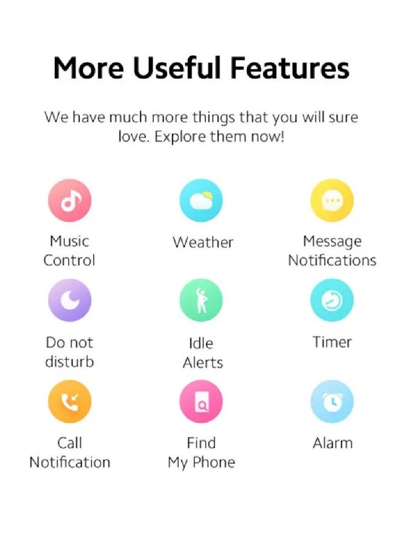 miYou Watch 2 Lite HD Screen Heart Rate Monitor Sport Models IP68 Waterproof Bluetooth Calling Smartwatch Black  - Image 4