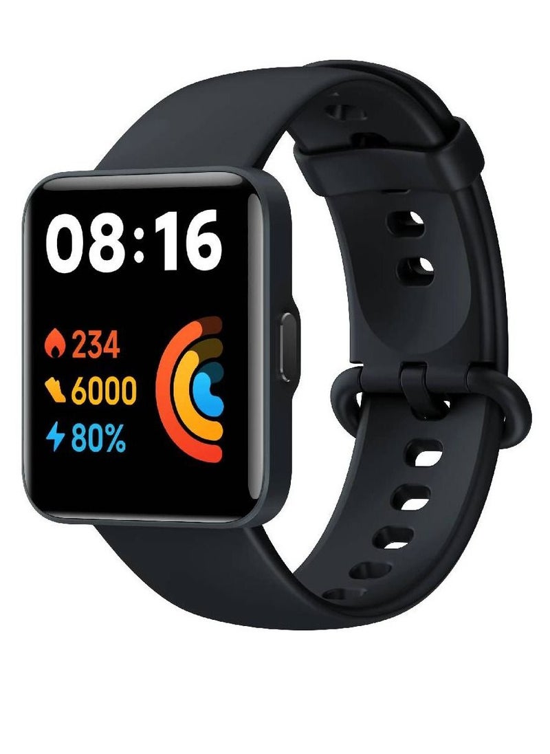 miYou Watch 2 Lite HD Screen Heart Rate Monitor Sport Models IP68 Waterproof Bluetooth Calling Smartwatch Black  - Image 1