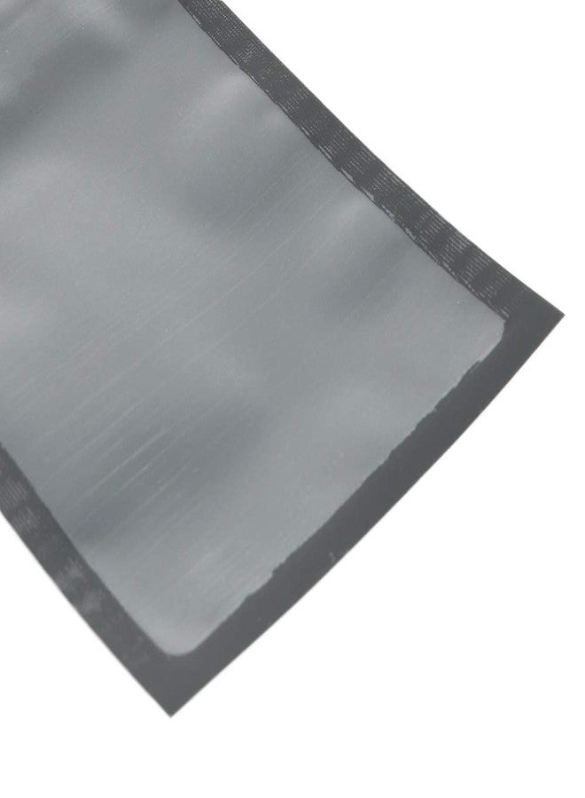 QQ Studio Pack of 100 Translucent Front Matte Black Poly Plastic Zip Top Bags (0.7oz (3" x 5"), Flat Pouch) - Image 3