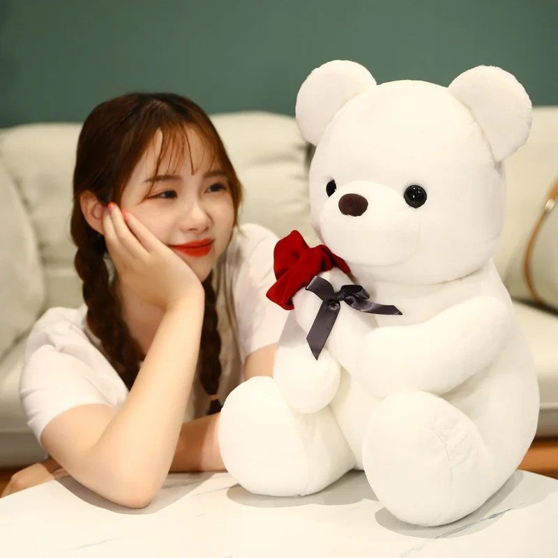 Y&D Bedtime Toys Valentines Stuffed Animal Plush Love Teddy Bear Plush Toy With Rose - Image 4