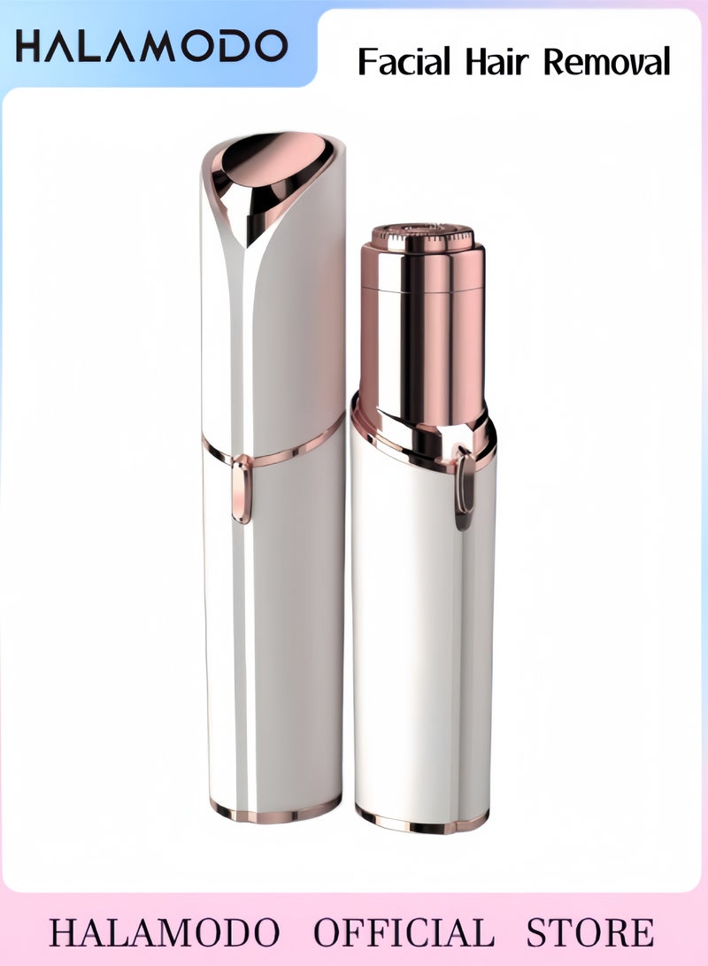 Halamodo Flawless Facial Hair Removal for Women,Rechargeable Painless Electric Razor Device, Small Dermaplaning Remover Tools,Beauty Gadgets Accessories - Image 1