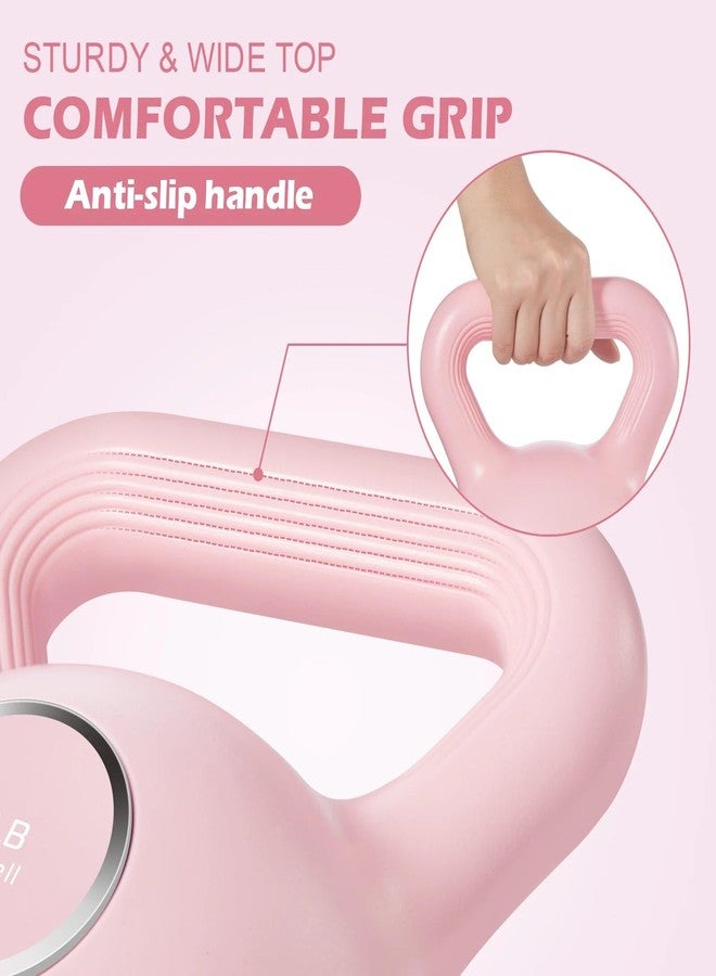 KHTO Kettlebells Fitness Exercise-Pink Strength Training Kettlebell Sets,Dumbbell Weights for Home Gym Equipment(5LB) - Image 4