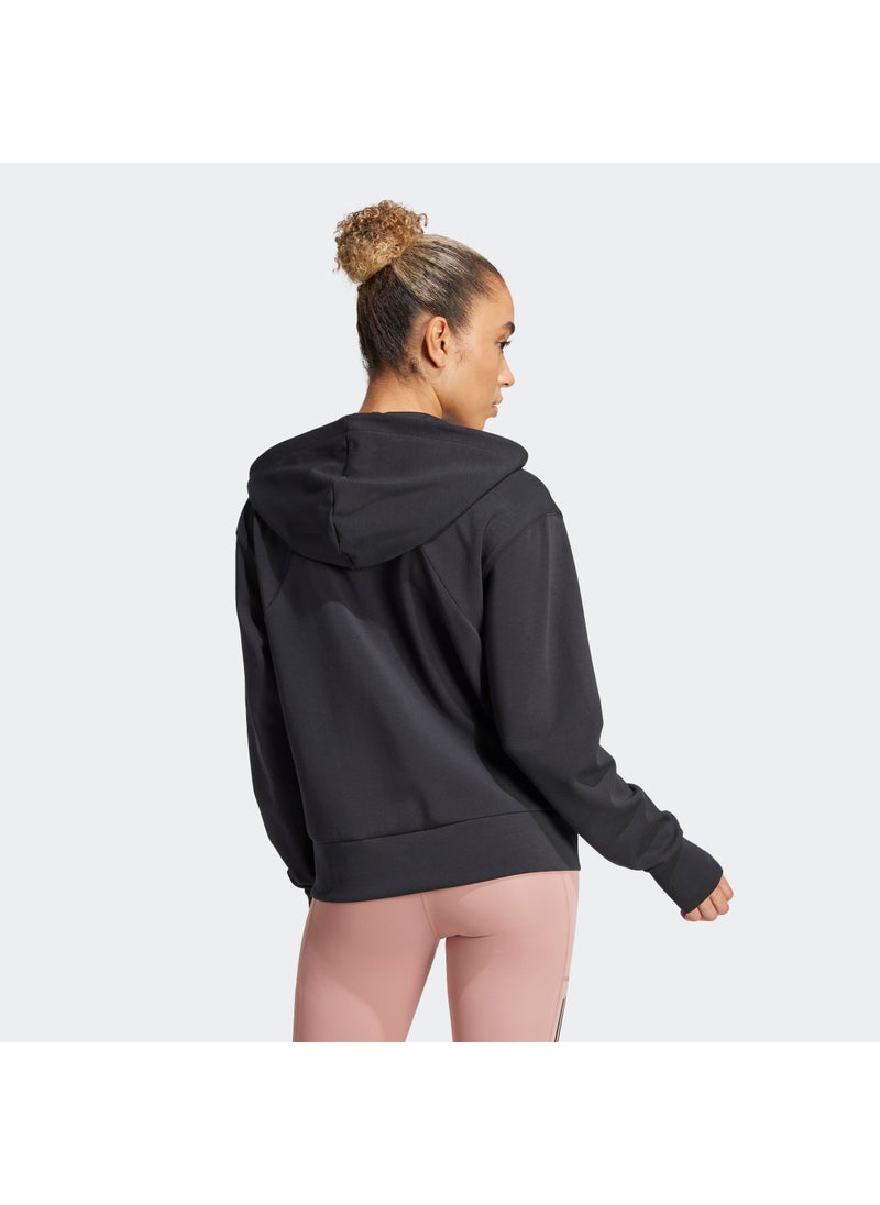 Adidas Designed-For-Training Full-Zip Hooded Sweatshirt  - Image 2