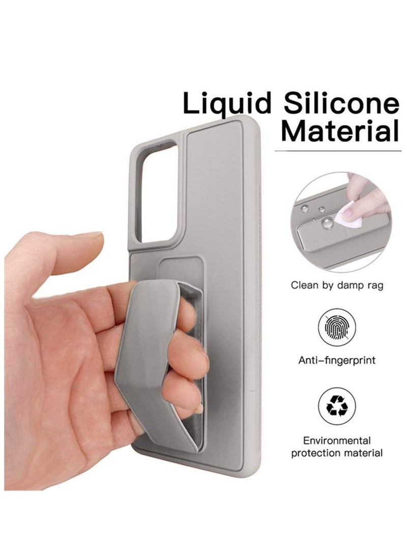 ELTRAZONE Samsung Galaxy Magnetic Stand & Holder, Premium Silicone Hand Strap Grip, Car Mount Kickstand Case Finger Grip Cover Samsung Galaxy S22, - Image 4