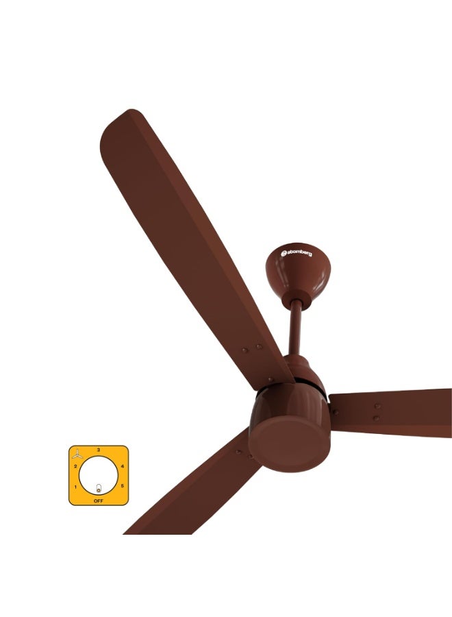 atomberg Renesa Prime 1200mm BLDC Ceiling Fan | Compatible with Step Regulator | BEE 5 star | High Air Delivery | Low Noise | Sleek Design | Power Saving | 3 Year Warranty| Gloss Brown - Image 4
