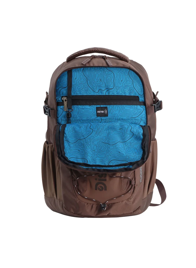 Discovery Discovery Outdoor 23L Backpack  Brown for Adventure, Durable Lightweight Water Resistant Multi-Compartment Bag for Men Women Hiking Trekking Camping Travel