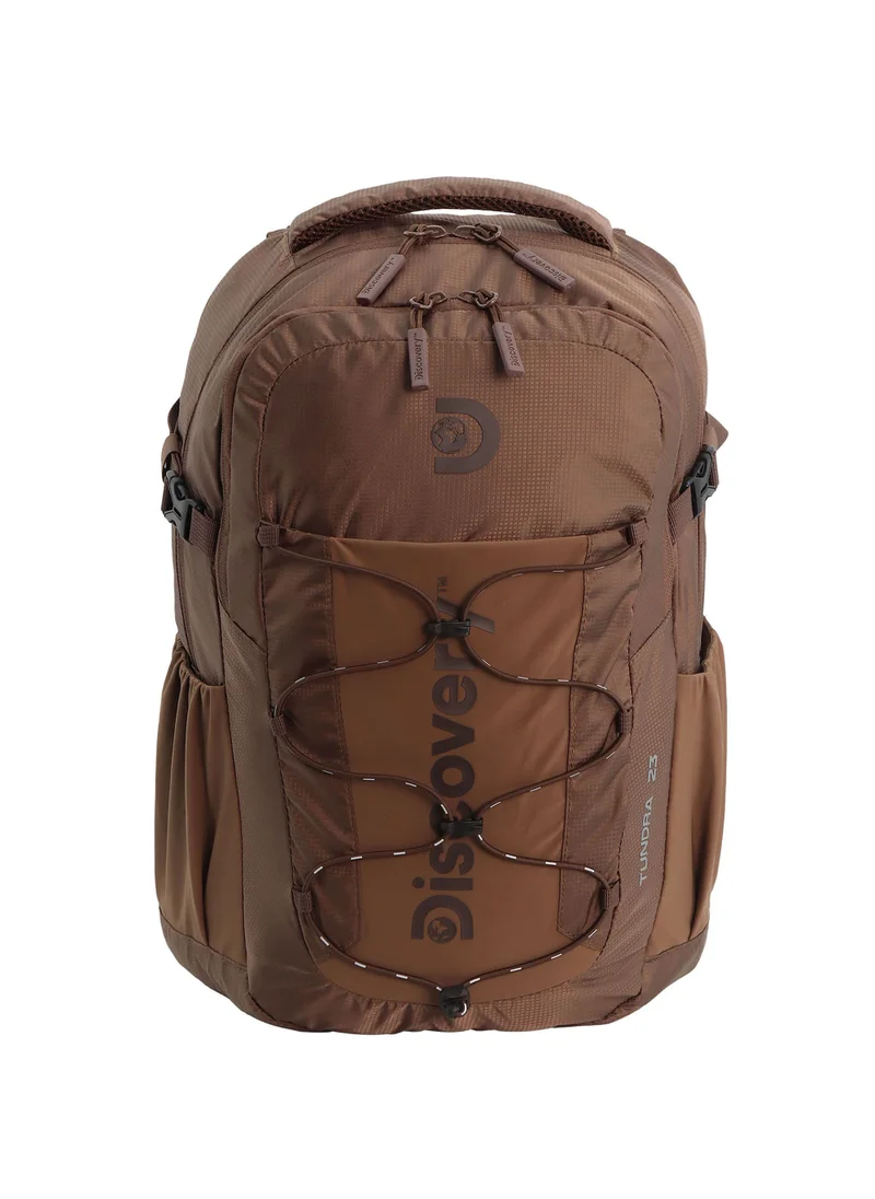 ديسكفري Discovery Outdoor 23L Backpack  Brown for Adventure, Durable Lightweight Water Resistant Multi-Compartment Bag for Men Women Hiking Trekking Camping Travel