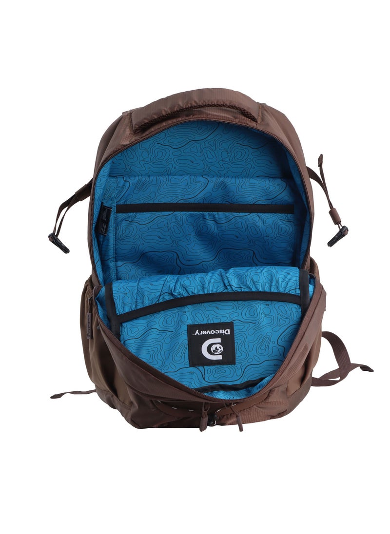 Discovery Outdoor 23L Backpack  Brown for Adventure, Durable Lightweight Water Resistant Multi-Compartment Bag for Men Women Hiking Trekking Camping Travel - pzsku/Z7A16632D4458EE71F365Z/45/_/1721993641/7f5706f8-09c7-4706-bc0c-3d38bae4b99c