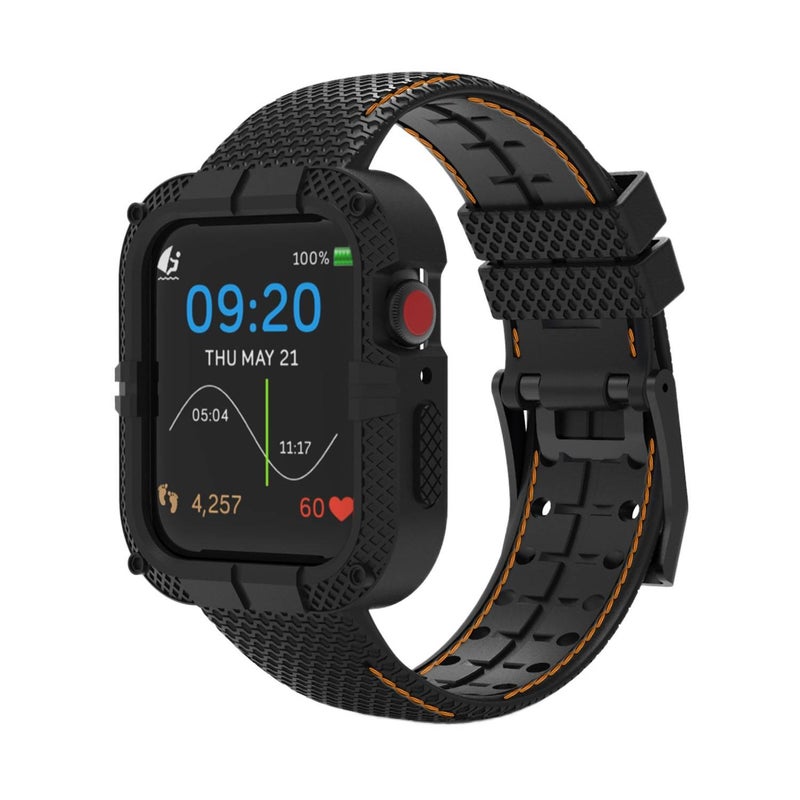 Adjustable Silicone ( ) Sport Strap Smartwatch Band Compatible with Apple Watch 38 40 41 42 44 45 49mm with Fit Replacement Strap - Image 1