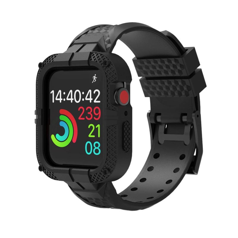 Adjustable Silicone ( ) Sport Strap Smartwatch Band Compatible with Apple Watch 38 40 41 42 44 45 49mm with Fit Replacement Strap - Image 3