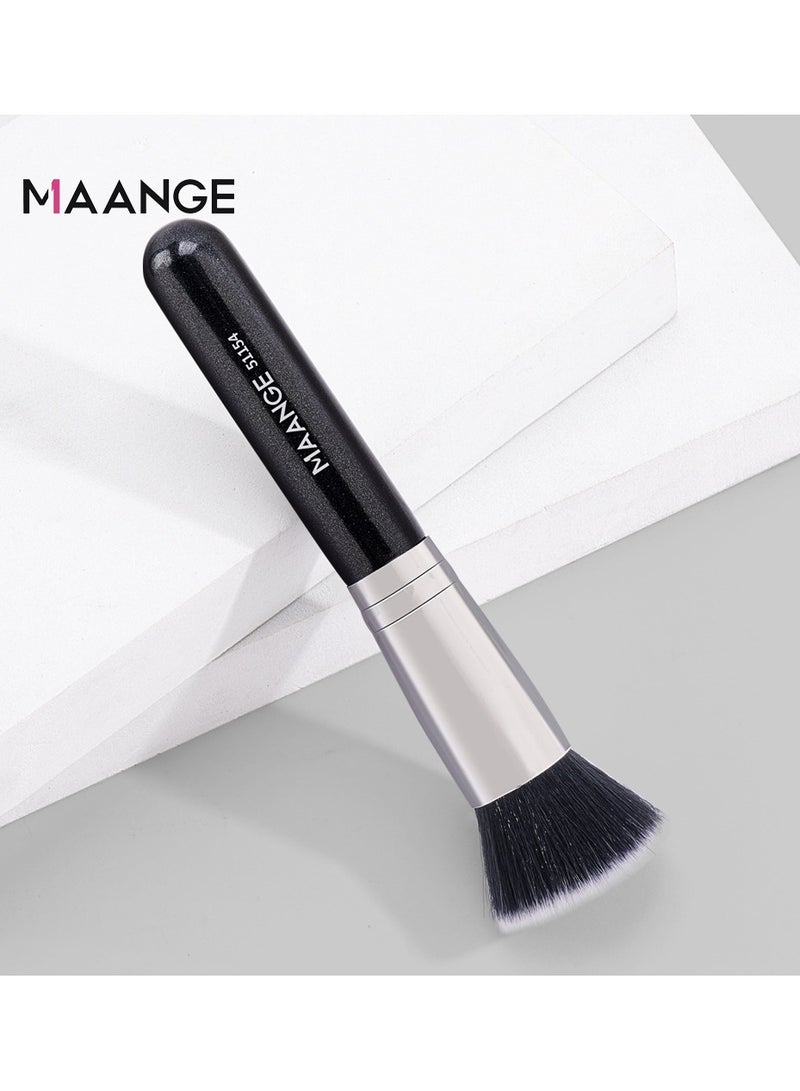 MAANGE Foundation Brush For Liquid Makeup Flat Top Kabuki Synthetic Professional Makeup Brushes Liquid Blending Mineral Powder Buffing Stippling Makeup Tools - Image 3