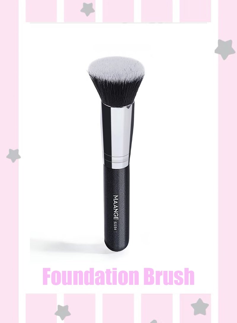 MAANGE Foundation Brush For Liquid Makeup Flat Top Kabuki Synthetic Professional Makeup Brushes Liquid Blending Mineral Powder Buffing Stippling Makeup Tools - Image 1