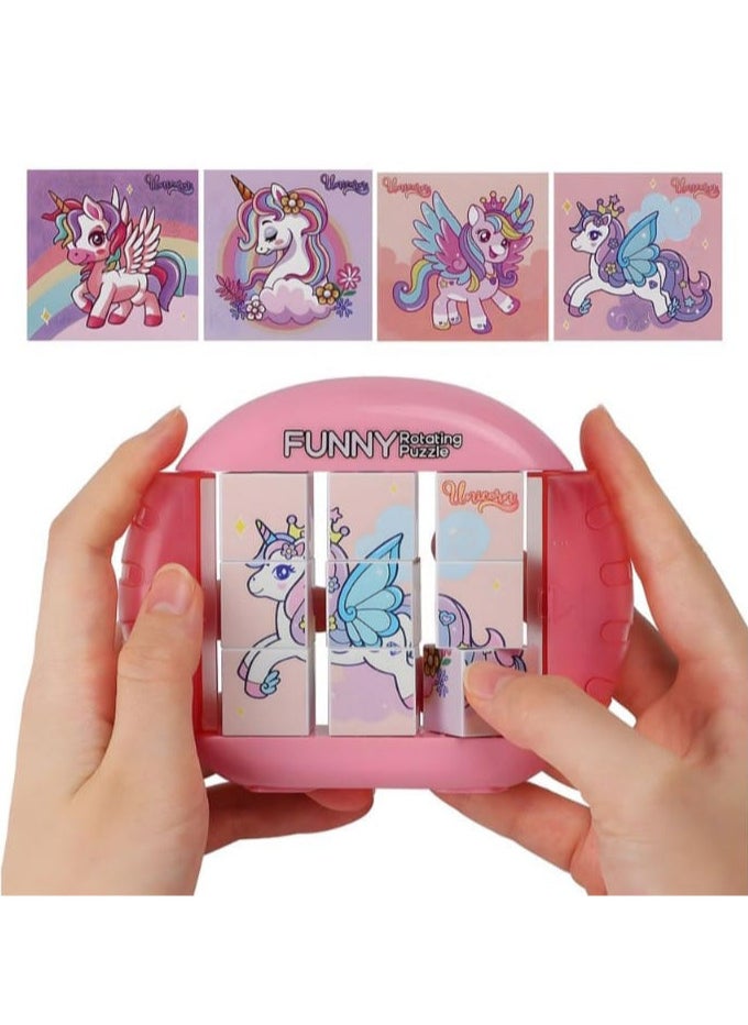 Generic NIGOSIWO 3x3 Unicorn Rotating Puzzle for Kids - 1 Pack  - Image 1