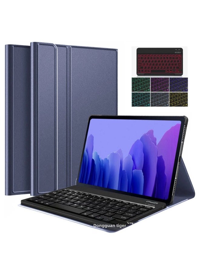 Generic For Lenovo Small Pad Protective Case Pro2022 Tablet 10.6 Bluetooth Keyboard Touch M10plus Leather Case-Color:Royal Blue + Bluetooth Keyboard (conventional Backlight)-Product Type:Lenovo Small Pad Pro 11.2 Inch 2022  - Image 1