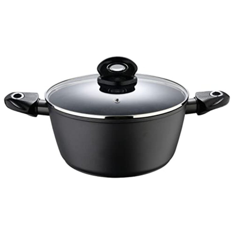 Orion Forged Aluminium Casserole With Lid 26cm, Induction bottom, Marble+ Non-Stick Coating, Grey colour, BG35852GY - Image 2