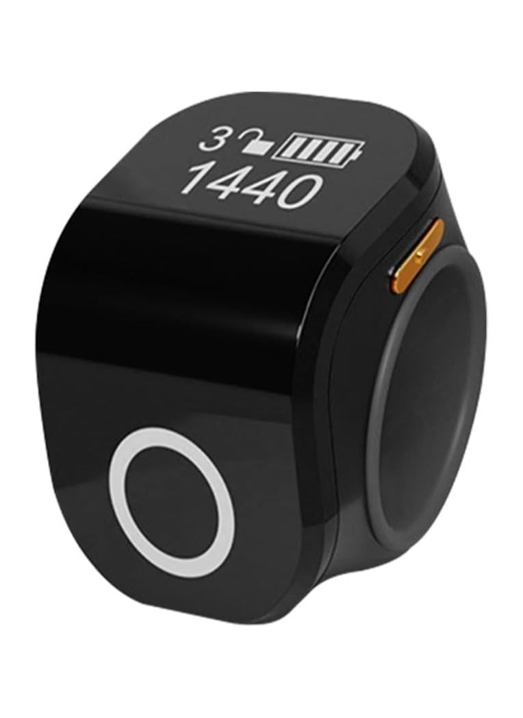 GUDOO Waterproof Tasbeeh Ring Zikr Ring Smart Tasbih with Adjustable Silicone Fingerstall Suitable for Adults to Pray  - Image 1