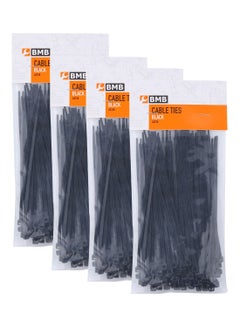 BMB tools Cable Tie Black - 4 Packs of 100 Pieces - Pack of Nylon Zip ...