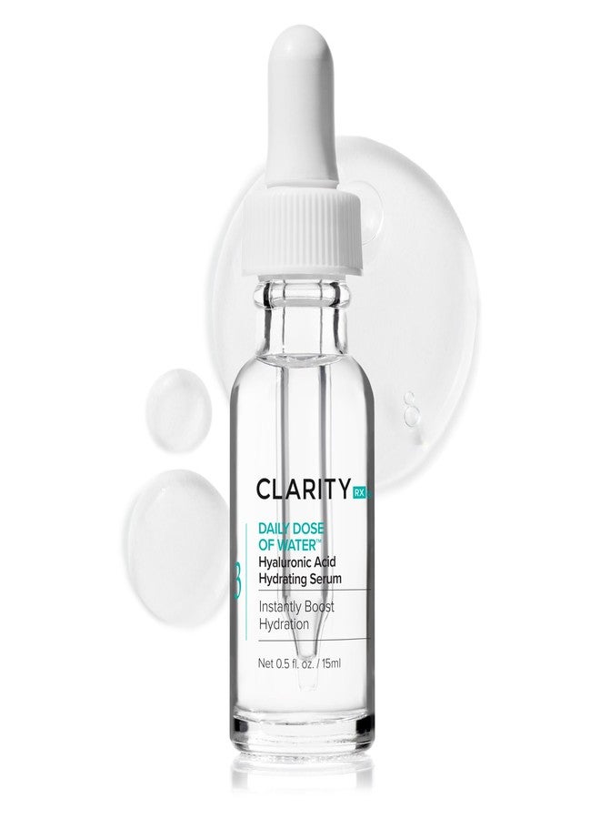 ClarityRx Daily Dose of Water Hyaluronic Acid Serum for Face, Natural, Plant-Based Daily Anti Aging Hydrating Serum Treatment for Dry, Dull Skin, No Parabens, All Skin Types - Image 1