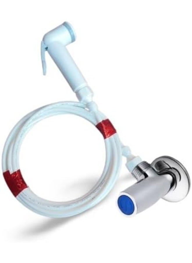 168 Two-part bathroom bidet (bidet with hose and brass nut + 5 meters of hose with bidet for travel and trips) - Image 5