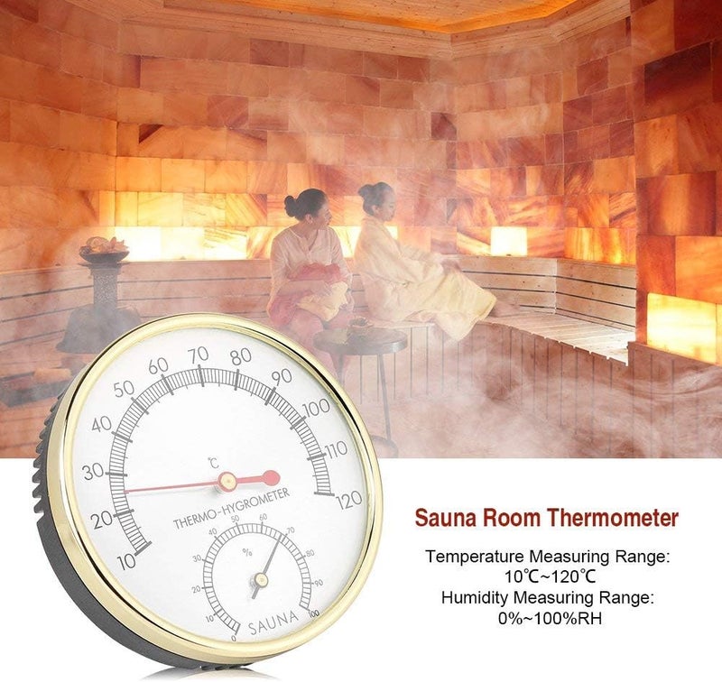 klarako Sauna Thermometer, Sauna Hygrometer, Multifunctional 2 In 1 Sauna Thermometer And Hygrometer For Measuring Temperature And Humidity In Houses Offices Workshops Schools And More - Image 3