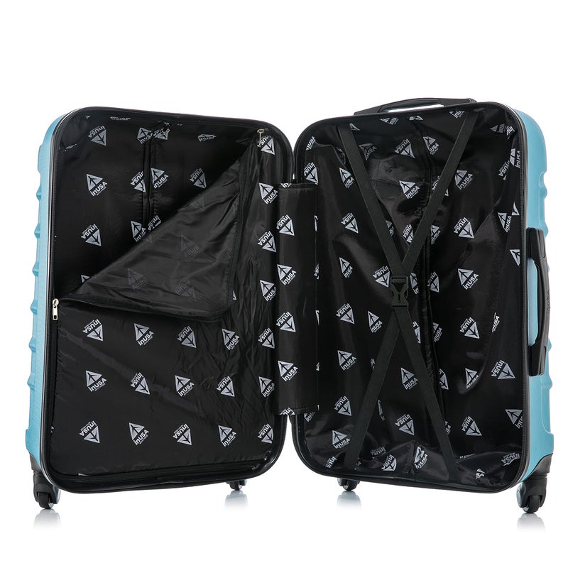 InUSA ENDURANCE Luggage with Spinner Wheels | Durable Lightweight Hardshell Suitcase, Spacious Travel Bag with Handle and Trolley | 20-Inch Carry On Small Luggage | Teal - Image 4