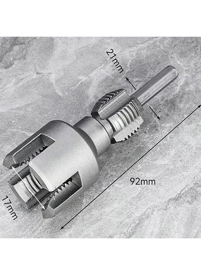 Integrated Internal & External Pipe Threading Tool, Pvc Threading Tool Kit, Electric Drill Compatible Pvc Pipe Threader Kit With Various Die Sizes, Pipes Threader Plumbing Tools (1/2" + 3/4") - Image 3