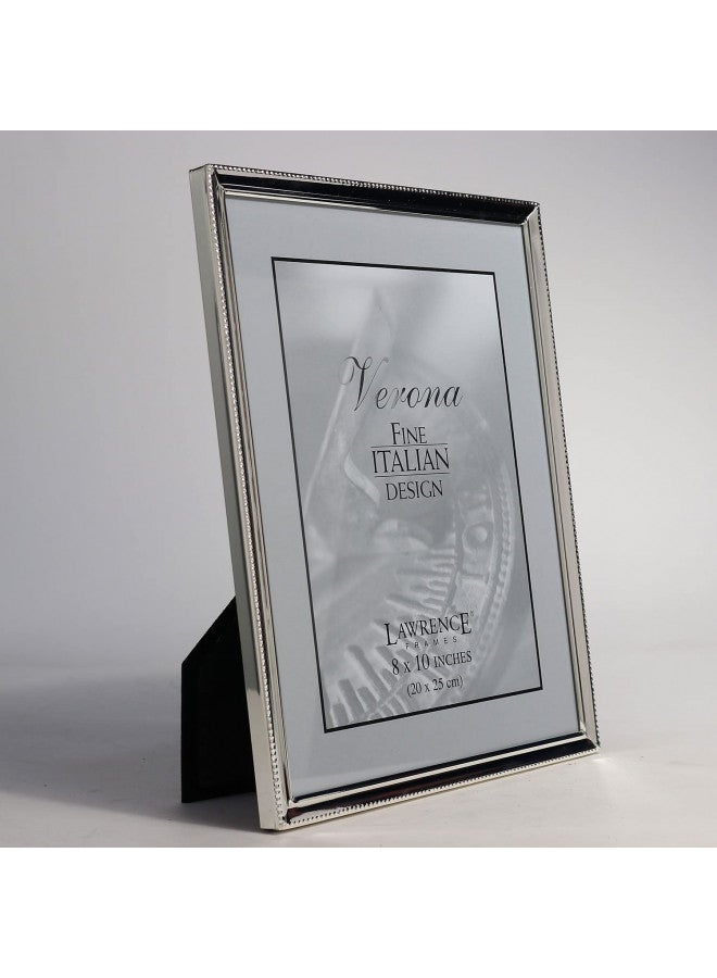 Lawrence Frames Bead Border Design, 8x10, Silver - Image 2