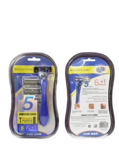 BOLAND LAURA Boland Laura Men's Razor with 6 Extra Blades  - Image 4