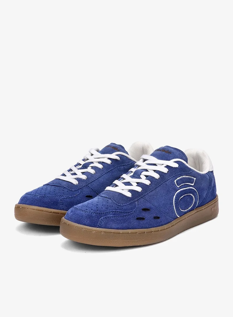 بيواكوف Men's Ollie Zone Ford Blue Suede Leather Skate Sneakers