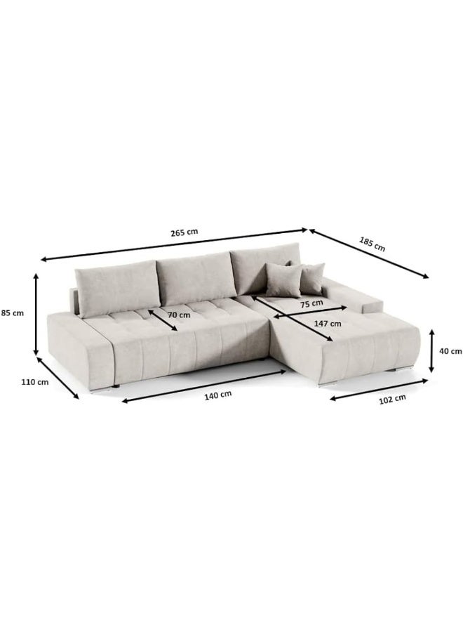 Modern L-Shaped Sectional Sofa - Image 2