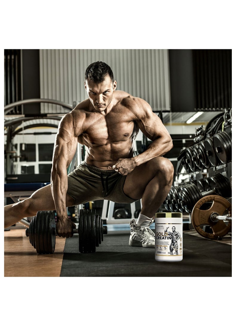 KEVIN LEVRONE Gold Creatine Blue Raspberry 300g, 60 Servings - Image 2